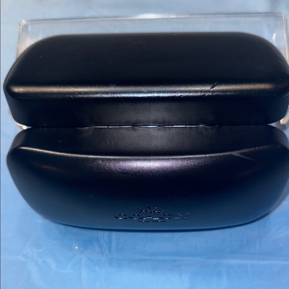 Coach Black Eyewear Case with Coach Cleaning Cloth - Picture 7 of 7
